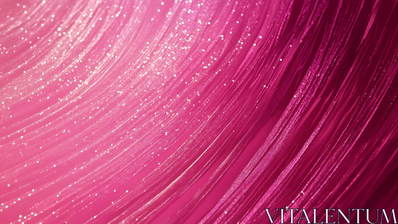 Glittering Pink Abstract Lines with Sparkling Highlights.