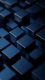 Midnight cube chorus in a rising lattice of quiet geometry.