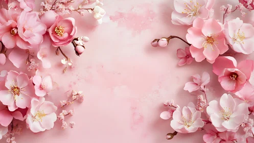 Blossoms in Soft Pink: A Serene Floral Symphony.