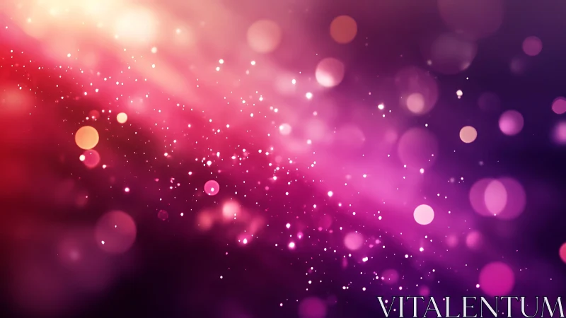 Vibrant Pink and Purple Bokeh Abstract Background Art.