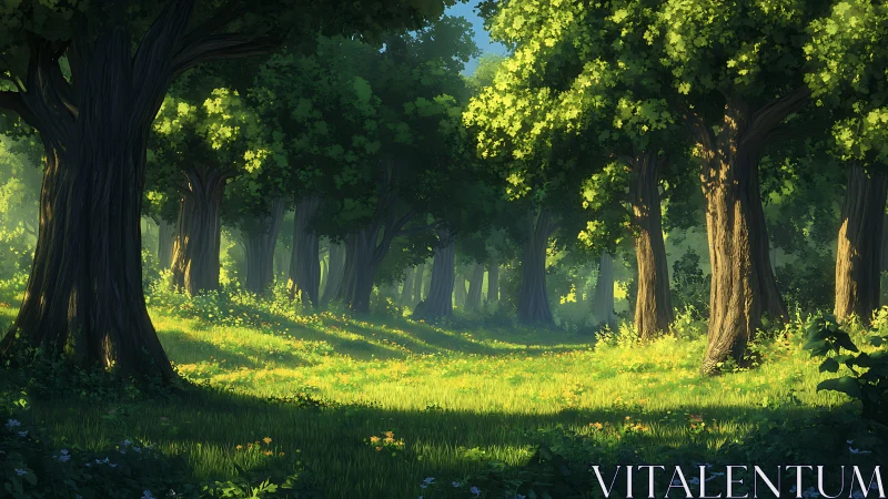 Luminous Cathedral: Where Ancient Timber Giants Guard Emerald Sanctuaries