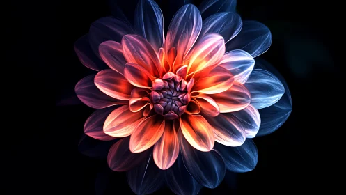 Neon Bloom Against the Dark.