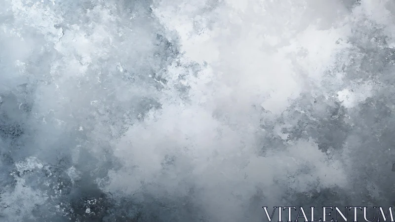 Frosted Ice Texture with Cool Blue and Grey Abstract Style.