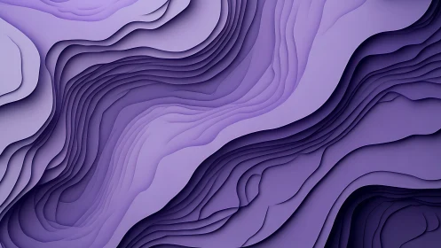 Lavender contour currents carving a paper dreamscape canyon.