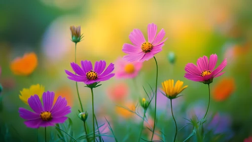 Wildflower Garden Dreams in Soft Focus.