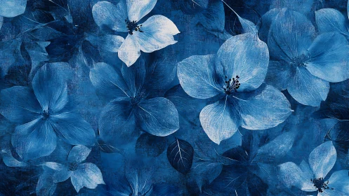 Sapphire Petals Dance in Twilight Dreams.
