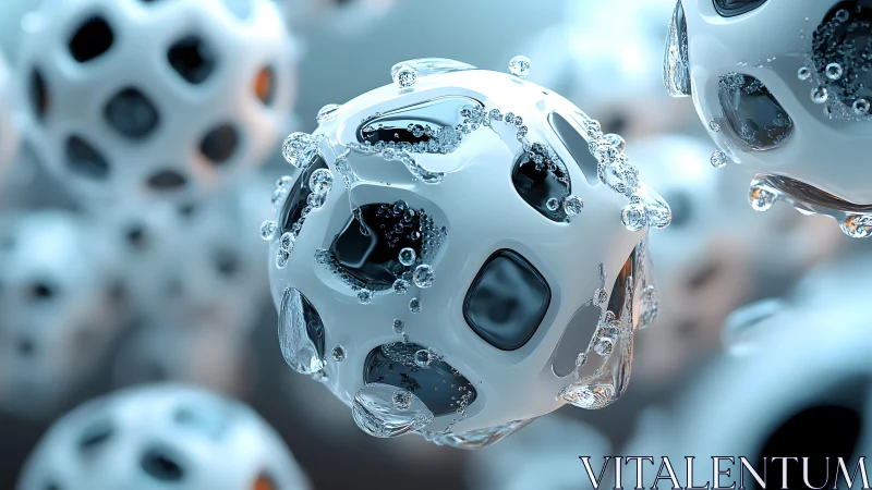 Soft science orbs drifting through a dreamy liquid world.