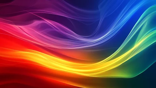 Multispectral luminous wavefronts in fluid chromatic gradients.