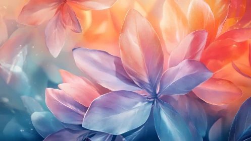 Translucent Petals in Gradient Light Field