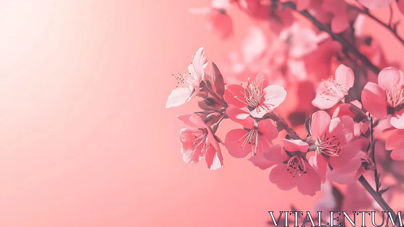 Blossom Dreams: Pink Petals Aflame With Spring's Rosy Vow.
