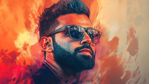 Sunlit swagger paints a neon crown around reflective shades