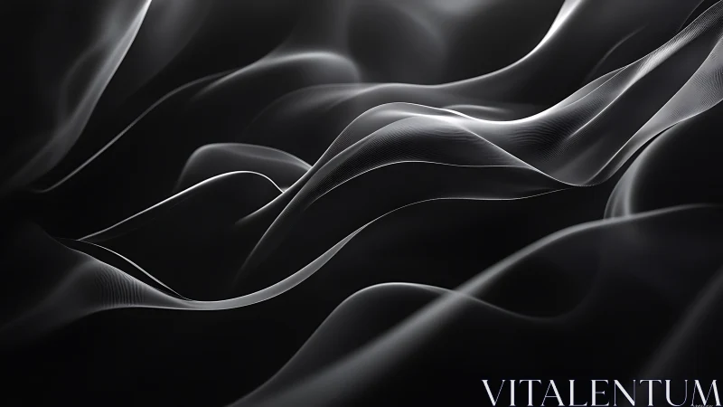 Soft silver waves of light flowing through gentle shadows.