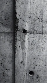 Weathered concrete wall with softly textured gray details.
