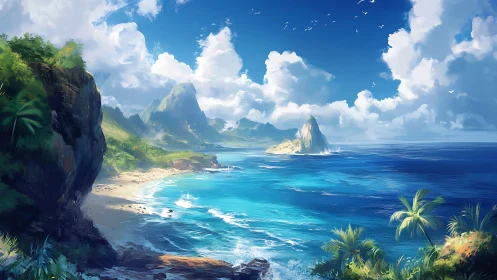 Tropical Paradise Island Discovery With Stunning Coastal Views