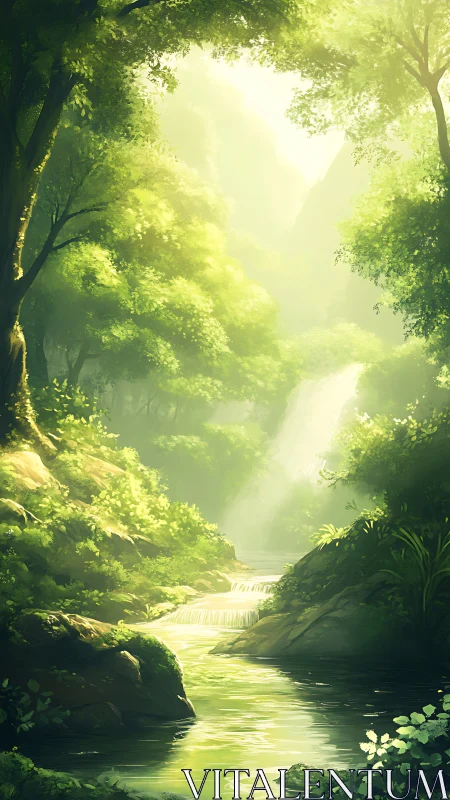 Luminous Cathedral Where Emerald Canopies Frame Serenity