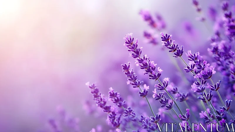 Lavender Field in Soft Focus: Botanical Depth Composition.
