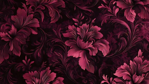 Velvet noir garden where crimson petals quietly smolder.