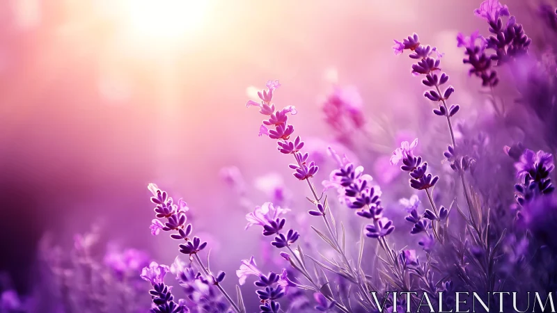 Botanical depth-of-field study: purple lavender florets with selective focus.