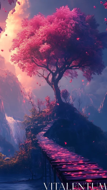 Blossombridge to the Sky-Rooted Tree of Rose Dusk.