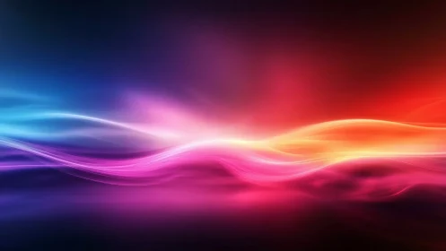 Neon tide of color waves gliding across a cosmic dusk.