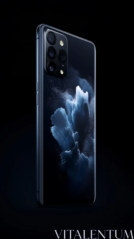 Premium Flagship Smartphone with Quad-Camera Array Dark.