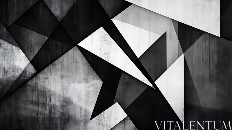 Monochrome vector planes with intersecting geometric occlusion.