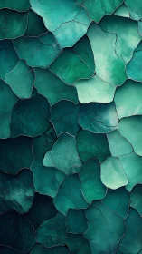 Shattered teal tides forming a quiet underwater mosaic dream.