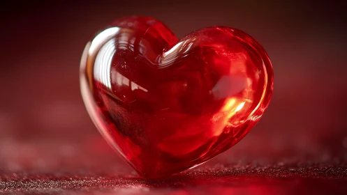 Ruby Heart: A Glowing Symbol of Love and Hope.