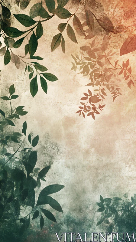 Whispering Leaves Drift Across Faded Forest Light.