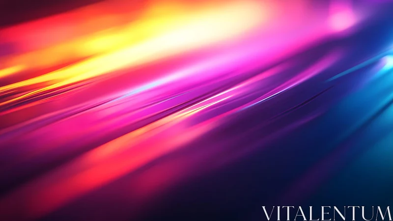 Vibrant Abstract Light Streaks in Neon Colorful Gradient Style.