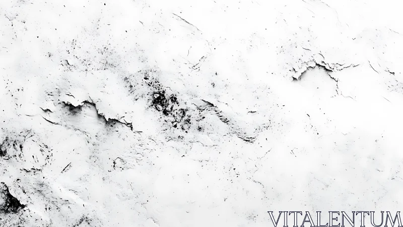 Cracked white plaster drifts like a quiet lunar landscape.