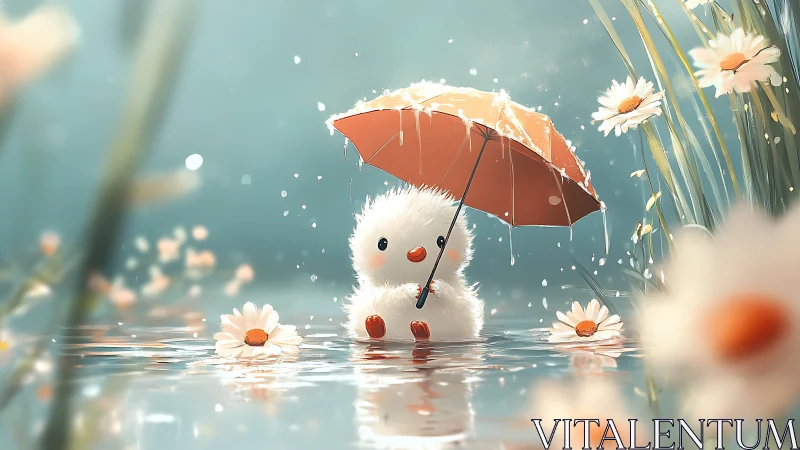 Puddle-Dancing Cloudling Braves the Downpour.