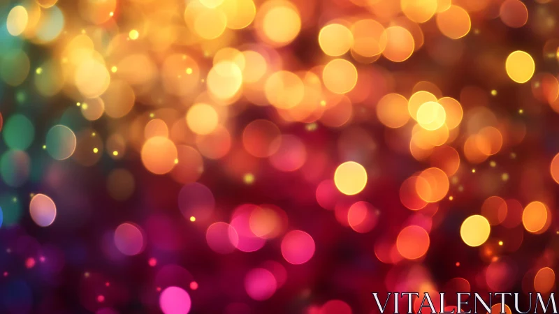 Vibrant bokeh lights in warm abstract background design.