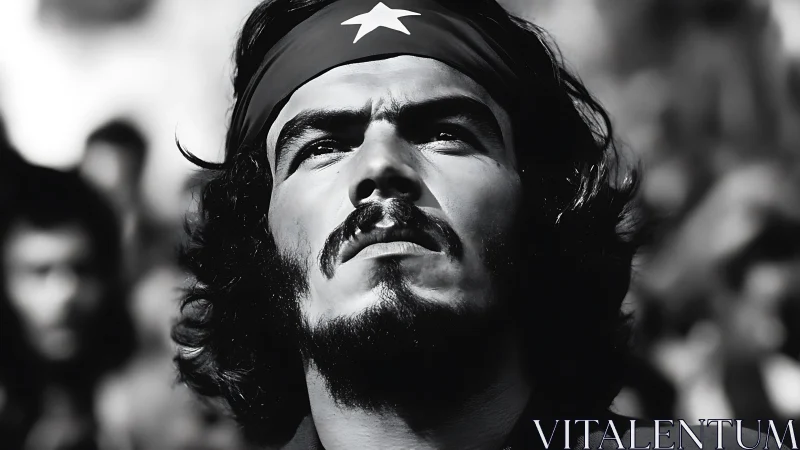 Starlit bandana rebel staring down a distant future.