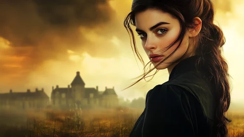 Stormlit heiress watching a haunted manor remember her.