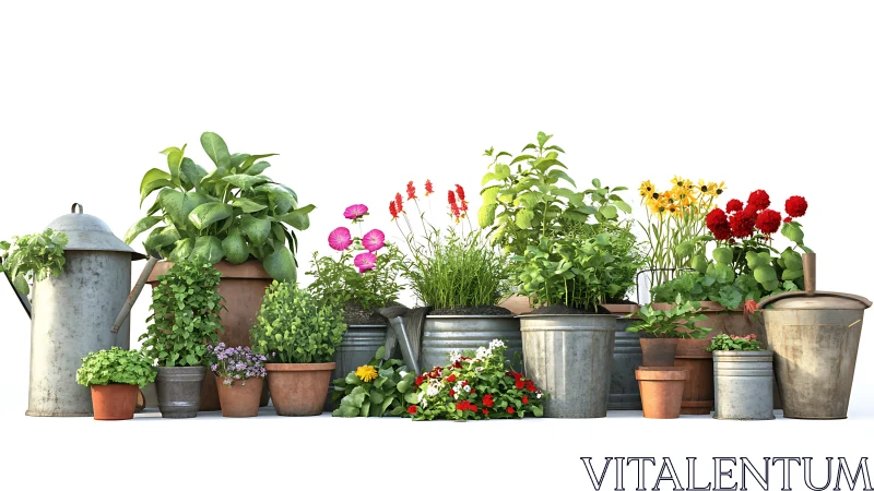 Tin can garden orchestra in full bloom and bright chorus.