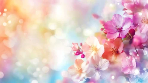 Dreamy Garden Blooms in Pastel Harmony.