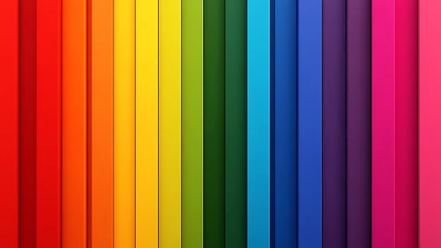 Geometric chromatic bars in aligned vertical spectrum layout.