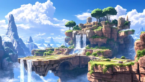 Sky Citadel Suspended: Where Stone Dreams Float Among Clouds