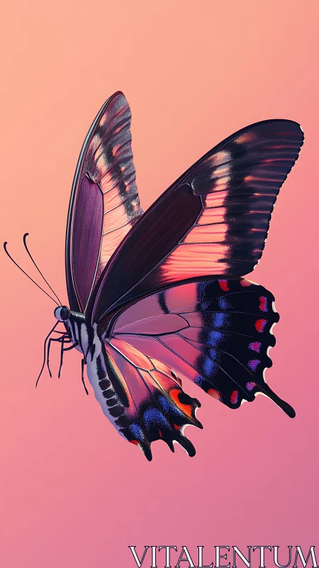 Chromatic macro study of iridescent butterfly wing geometry.