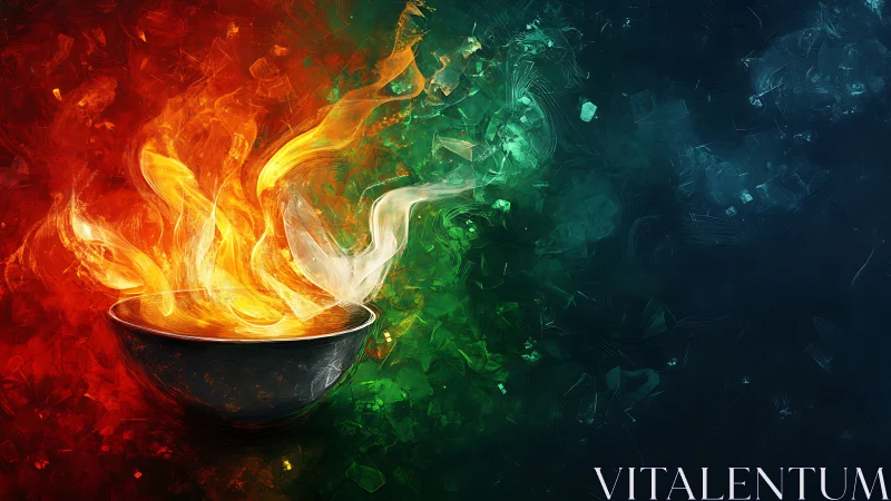 Mystical Cauldron Unleashes Elemental Energy.