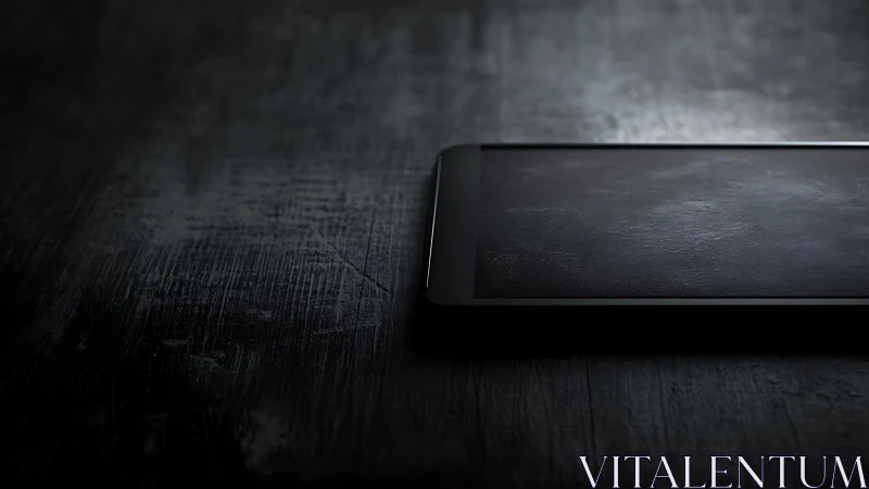 Black Cylindrical Object on Textured Surface with Directional Lighting