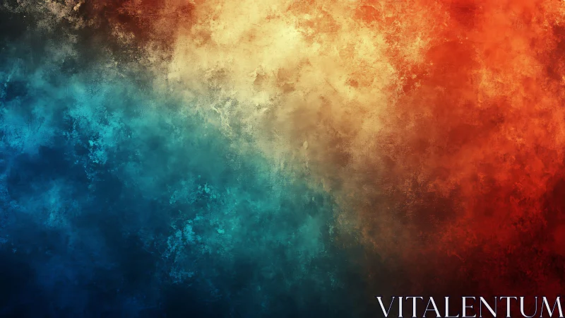 Tricolor atmospheric gradient texture with warm cool diffusion