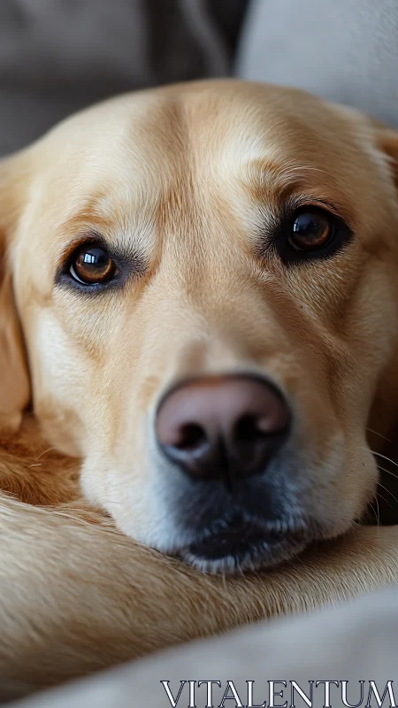 Soft-eyed golden daydream quietly fills the entire frame