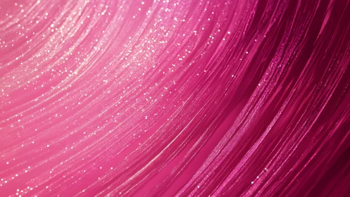 Glittering Pink Abstract Lines with Sparkling Highlights.