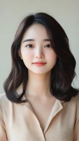 Soft-lit digital portrait showcases refined facial rendering