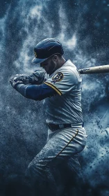 Swing carves a comet trail through stormy midnight dust