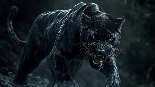 Obsidian Menace: When Night Itself Bares Its Fangs