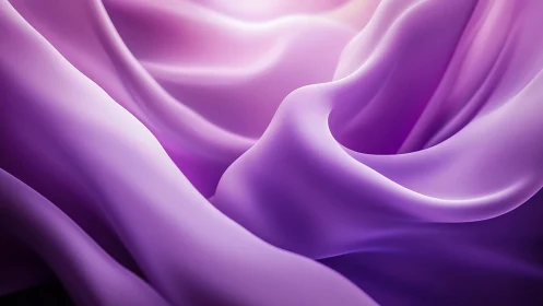 Soft lavender fabric folds in abstract digital artwork.