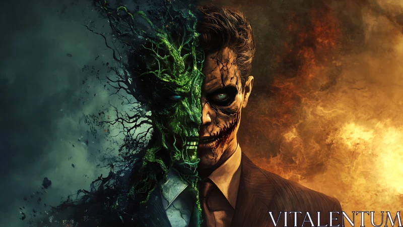 Two-sided spirit reveals nature, decay and human darkness